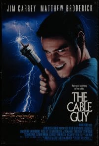2w655 CABLE GUY DS 1sh 1996 Jim Carrey, Matthew Broderick, directed by Ben Stiller!