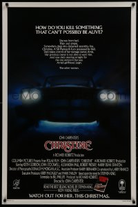 2w661 CHRISTINE advance 1sh 1983 written by Stephen King, directed by John Carpenter, killer car!