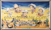 2w214 LAST OF THE SINGING COWBOYS 18x29 commercial poster 1995 Autry, Roger, Dean, Hale, Allen by Wilson!