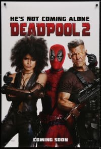 2w685 DEADPOOL 2 style G int'l teaser DS 1sh 2018 Reynolds with Brolin and Zazie Beetz as Domino!
