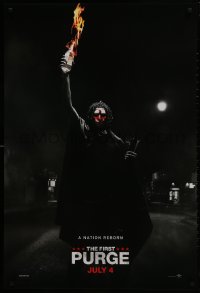 2w705 FIRST PURGE teaser DS 1sh 2018 Marissa Tomei, horror action thriller prequel, a nation reborn!