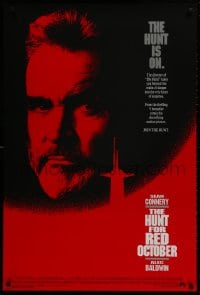 2w765 HUNT FOR RED OCTOBER 1sh 1990 Russian military submarine captain Sean Connery!