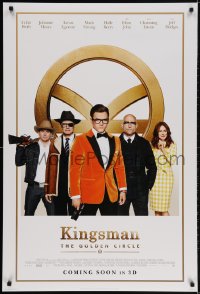 2w798 KINGSMAN: THE GOLDEN CIRCLE style C int'l advance DS 1sh 2017 Colin Firth, Julianne Moore!