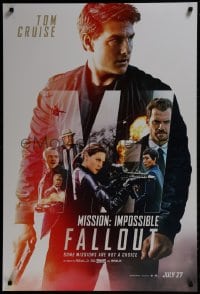 2w841 MISSION: IMPOSSIBLE FALLOUT teaser DS 1sh 2018 Tom Cruise with gun & montage of top cast!