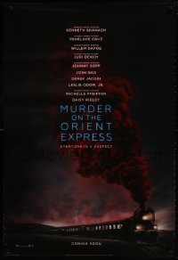 2w851 MURDER ON THE ORIENT EXPRESS style A int'l teaser DS 1sh 2017 Branagh, huge cast, Agatha Christie!