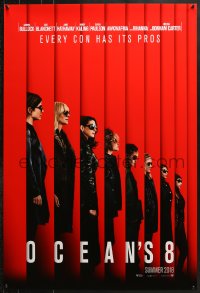 2w859 OCEAN'S 8 teaser DS 1sh 2018 Bullock, Blanchett, Hathaway, Kaling, Paulson, Rihanna, Damon!