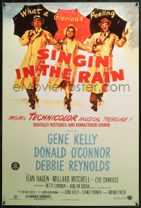 2w918 SINGIN' IN THE RAIN DS 1sh R2000 Gene Kelly, Donald O'Connor, Debbie Reynolds, classic!