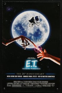 2w166 E.T. THE EXTRA TERRESTRIAL mini poster R2002 Drew Barrymore, Spielberg, bike over the moon!
