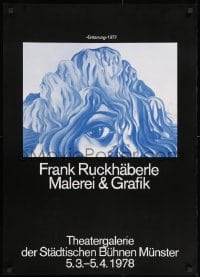 2w232 FRANK RUCKHABERLE MALEREI & GRAFIK 24x33 German museum/art exhibition 1978 Erstarrung!