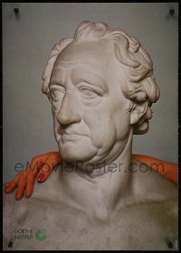 2w491 GOETHE INSTITUT 23x33 German special poster 1980s statue with woman's arm around it!