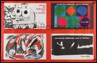 2w510 JOURNEE DES INTELLECTUELS POUR LE VIET-NAM 30x47 French special poster 1968 Picasso, Soulages