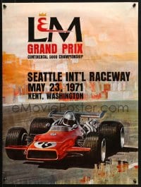 2w514 L & M GRAND PRIX 19x25 special poster 1973 art of a Formula 5000 race car by Stacy!