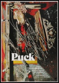 2w405 PUCK 23x32 East German stage poster 1987 wild completely different composition!