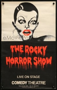 2w407 ROCKY HORROR SHOW 13x20 English stage poster 1979 Richard O'Brien, wild art by Michael English