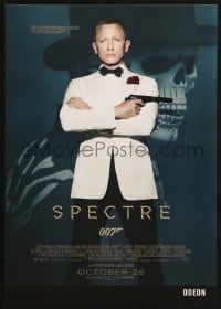 2w176 SPECTRE IMAX advance English mini poster 2015 Daniel Craig as James Bond 007 with gun!
