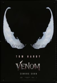 2w973 VENOM int'l teaser DS 1sh 2018 Tom Hardy in the title role, eyes logo!