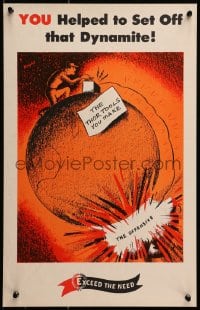 2w151 YOU HELPED TO SET OFF THAT DYNAMITE 14x22 WWII war poster 1940s exceed the need!