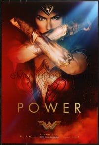 2w988 WONDER WOMAN teaser DS 1sh 2017 sexiest Gal Gadot in title role/Diana Prince, Power!