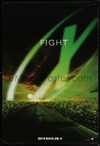 2w993 X-FILES style A teaser DS 1sh 1998 David Duchovny, Gillian Anderson, Fight the Future!