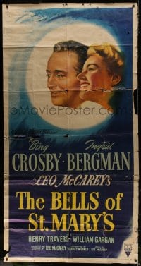 2x397 BELLS OF ST. MARY'S 3sh 1947 art of pretty smiling Ingrid Bergman & Bing Crosby!