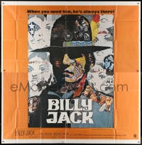 2x031 BILLY JACK int'l 6sh 1971 best completely different art of Tom Laughlin by Ermanno Iaia!