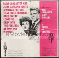 2x037 CHILD IS WAITING 6sh 1963 Howard Terpning art of Burt Lancaster & Judy Garland, Cassavetes!