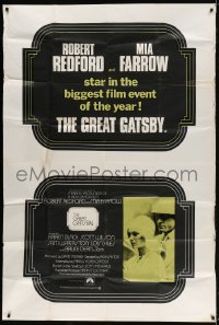 2x016 GREAT GATSBY English 40x60 1974 Robert Redford, Mia Farrow, from F. Scott Fitzgerald novel!