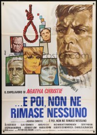 2x680 AND THEN THERE WERE NONE Italian 1p 1975 Oliver Reed, Elke Sommer, great art by Avelli!