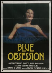 2x682 ANNA OBSESSED Italian 1p 1981 naked Constance Money under sheet, Blue Obsession!