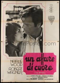 2x125 AFFAIR Italian 2p 1974 romantic close up of smiling Natalie Wood & Robert Wagner, rare!