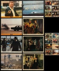 2y516 LOT OF 22 COLOR 8X10 STILLS AND MINI LOBBY CARDS 1960s-1970s a variety of movie scenes!