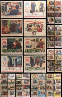 2y104 LOT OF 88 1960S BAGGED AND PRICED LOBBY CARDS 1960s incomplete sets from a variety of movies!