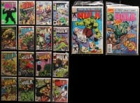 2y215 LOT OF 18 HULK COMIC BOOKS 1970s-1990s cool Marvel superhero adventures!