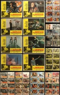 2y108 LOT OF 80 LOBBY CARDS 1950s-1970s complete sets of 8 from a variety of different movies!