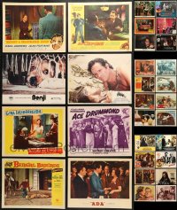2y146 LOT OF 30 LOBBY CARDS 1940s-1980s great scenes from a variety of different movies!