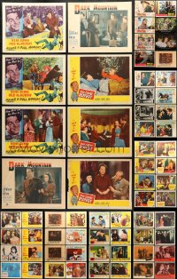 2y102 LOT OF 89 LOBBY CARDS 1940s-1960s incomplete sets from a variety of different movies!
