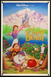 2y663 LOT OF 8 UNFOLDED 18X28 BEAUTY & THE BEAST SPECIAL POSTERS 1991 Disney classic cartoon!