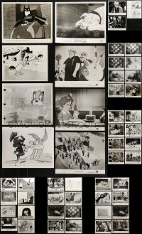 2y479 LOT OF 59 TV AND VIDEO CARTOON 8X10 STILLS 1970s-1990s a variety of animation images!