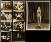 2y541 LOT OF 9 8X10 STILLS FROM A JAY DEE KAY SEXPLOITATION MOVIE 1940s sexy partially nude women!