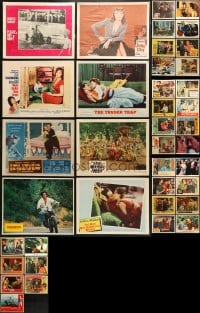 2y143 LOT OF 39 LOBBY CARDS 1950s-1970s great scenes from a variety of different movies!