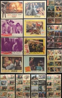2y111 LOT OF 80 1960S BAGGED AND PRICED LOBBY CARDS 1960s incomplete sets from a variety of movies!
