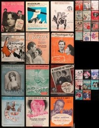 2y174 LOT OF 32 MOVIE SHEET MUSIC 1920s-1940s a variety of different songs!