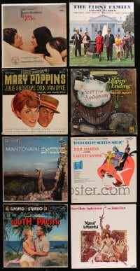 2y264 LOT OF 8 33 1/3 RPM RECORDS 1960s-1970s great music from a variety of different movies!