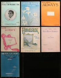 2y186 LOT OF 7 IRVING BERLIN SHEET MUSIC 1920s-1930s a variety of different songs!