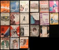 2y180 LOT OF 20 SHEET MUSIC IN MUCH LESSER CONDITION 1920s-1930s a variety of different songs!