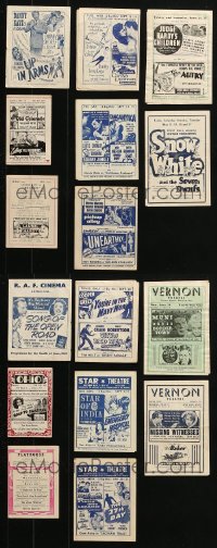2y364 LOT OF 8 LOCAL THEATER HERALDS 1930s-1950s great images from a variety of different movies!