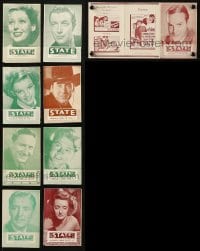 2y363 LOT OF 9 LOCAL THEATER HERALDS 1940s great images from a variety of different movies!