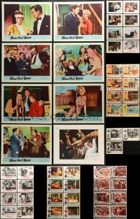 2y121 LOT OF 67 LOBBY CARDS 1960s complete sets from a variety of different movies!