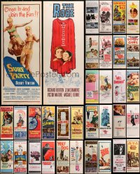 2y641 LOT OF 38 MOSTLY UNFOLDED INSERTS 1960s-1970s great images from a variety of movies!