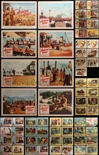 2y125 LOT OF 63 WESTERN LOBBY CARDS 1950s-1960s complete sets from a variety of different movies!